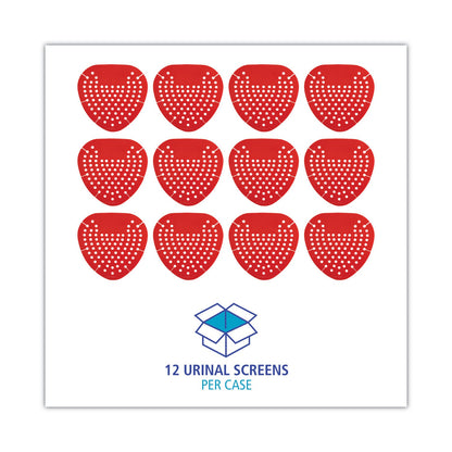 Boardwalk Urinal Screen, Cherry Scent, 3.5 oz, Red, Dozen