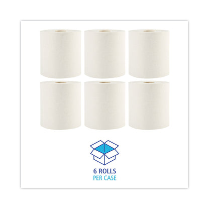 Boardwalk Green Universal Roll Towels, 1-Ply, 8"x 800 ft, Natural, 6 Rolls/Carton