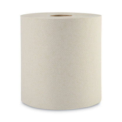 Boardwalk Green Universal Roll Towels, 1-Ply, 8"x 800 ft, Natural, 6 Rolls/Carton