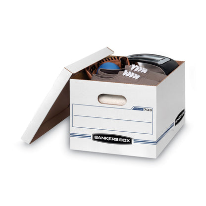Bankers Box STOR/FILE Basic-Duty Storage Boxes, Letter/Legal Files, 12.5" x 16.25" x 10.5", Kraft/Green, 12/Carton