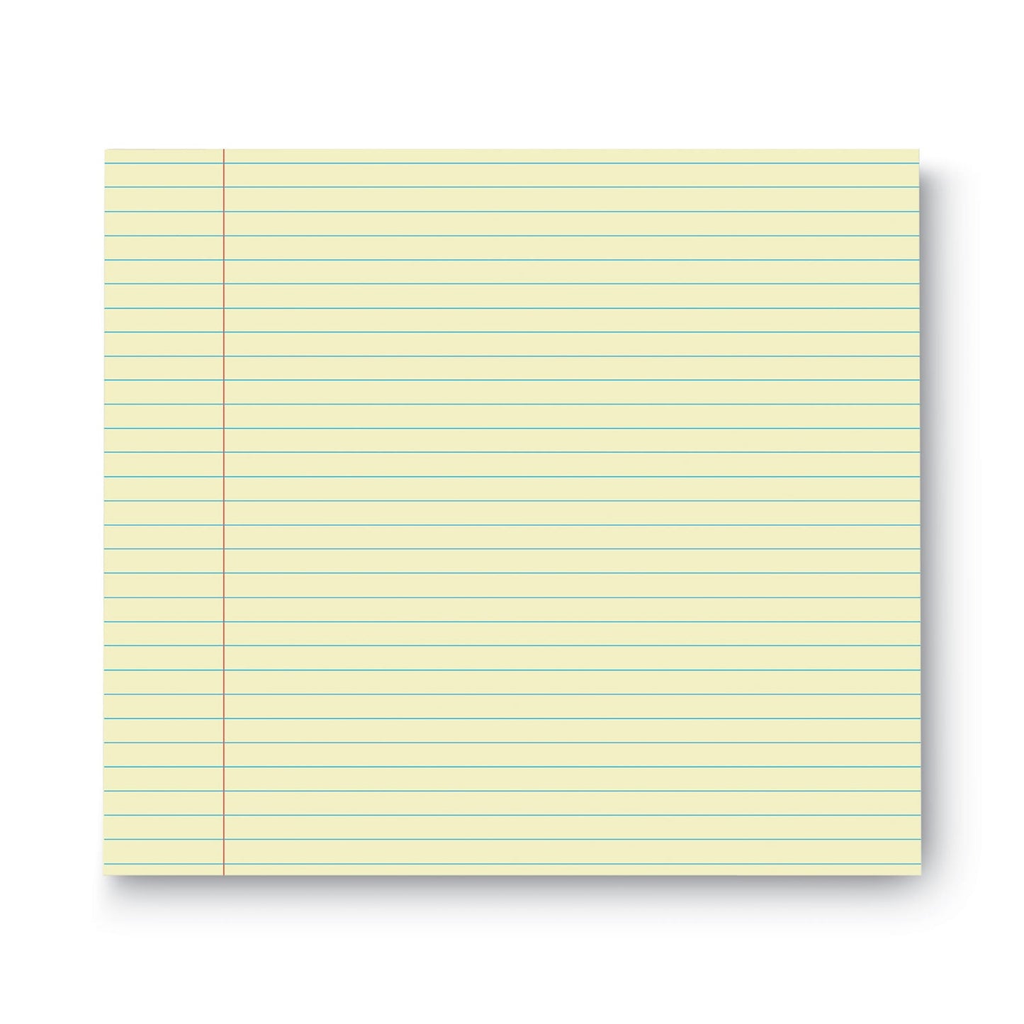 Universal Glue Top Pads, Narrow Rule, 50 Canary-Yellow 8.5 x 11 Sheets, Dozen