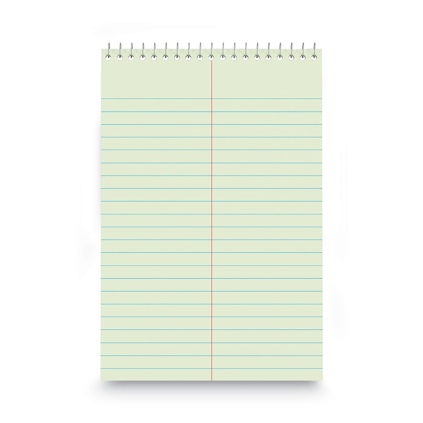 Universal Steno Pads, Gregg Rule, Red Cover, 80 Green-Tint 6 x 9 Sheets