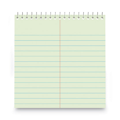Universal Steno Pads, Gregg Rule, Red Cover, 80 Green-Tint 6 x 9 Sheets