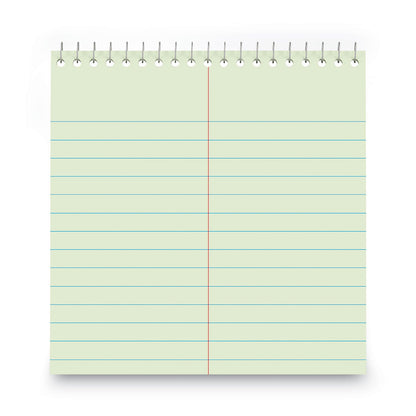 Universal Steno Pads, Gregg Rule, Red Cover, 80 Green-Tint 6 x 9 Sheets, 6/Pack