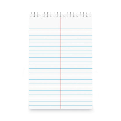 Universal Steno Pads, Gregg Rule, Red Cover, 80 White 6 x 9 Sheets, 6/Pack