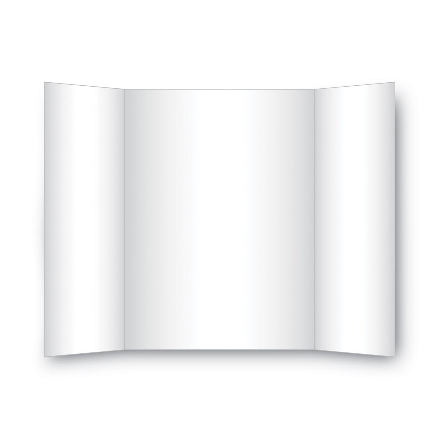 Eco Brites Two Cool Tri-Fold Poster Board, 36 x 48, Black/White, 6/Carton