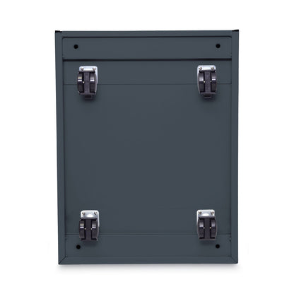 Alera File Pedestal, Left or Right, 3-Drawers: Box/Box/File, Legal/Letter, Charcoal, 14.96" x 19.29" x 27.75"