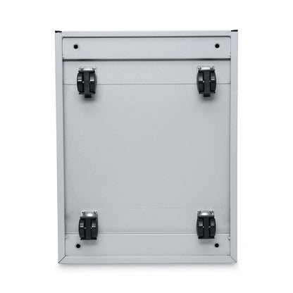 Alera File Pedestal, Left or Right, 2-Drawers: Box/File, Legal/Letter, Light Gray, 14.96" x 19.29" x 21.65"
