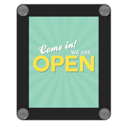 deflecto Superior Image Window Display, 8.5 x 11 Insert, Clear/Black