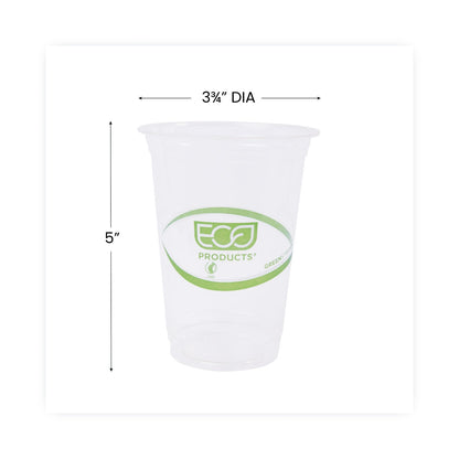 Eco-Products GreenStripe Renewable and Compostable Cold Cups, 16 oz, Clear, 50/Pack, 20 Packs/Carton