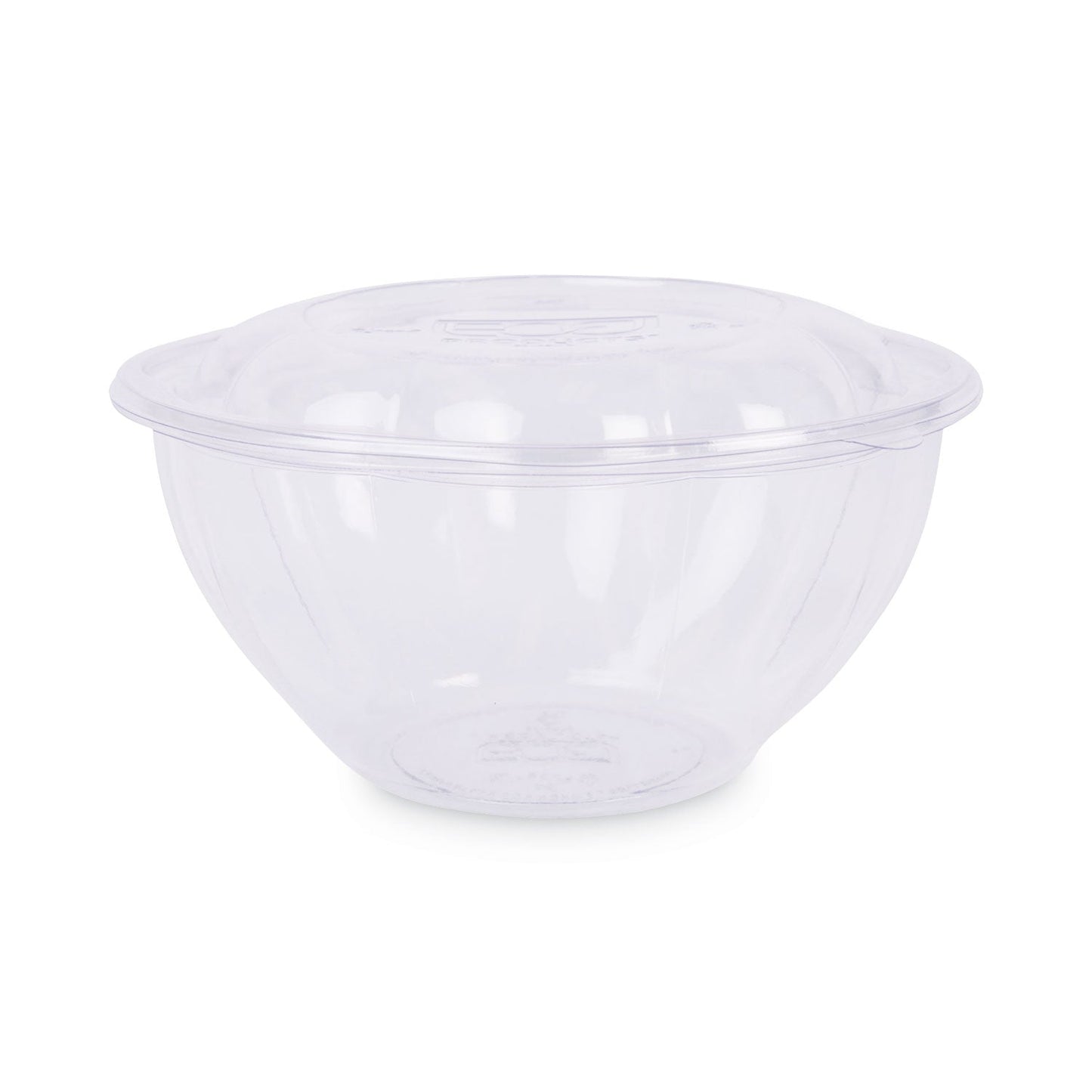 Eco-Products Renewable and Compostable Salad Bowls with Lids, 32 oz, Clear, Plastic, 50/Pack, 3 Packs/Carton