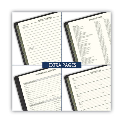 AT-A-GLANCE Recycled Monthly Planner, 11 x 9, Black Cover, 13-Month (Jan to Jan): 2023 to 2024
