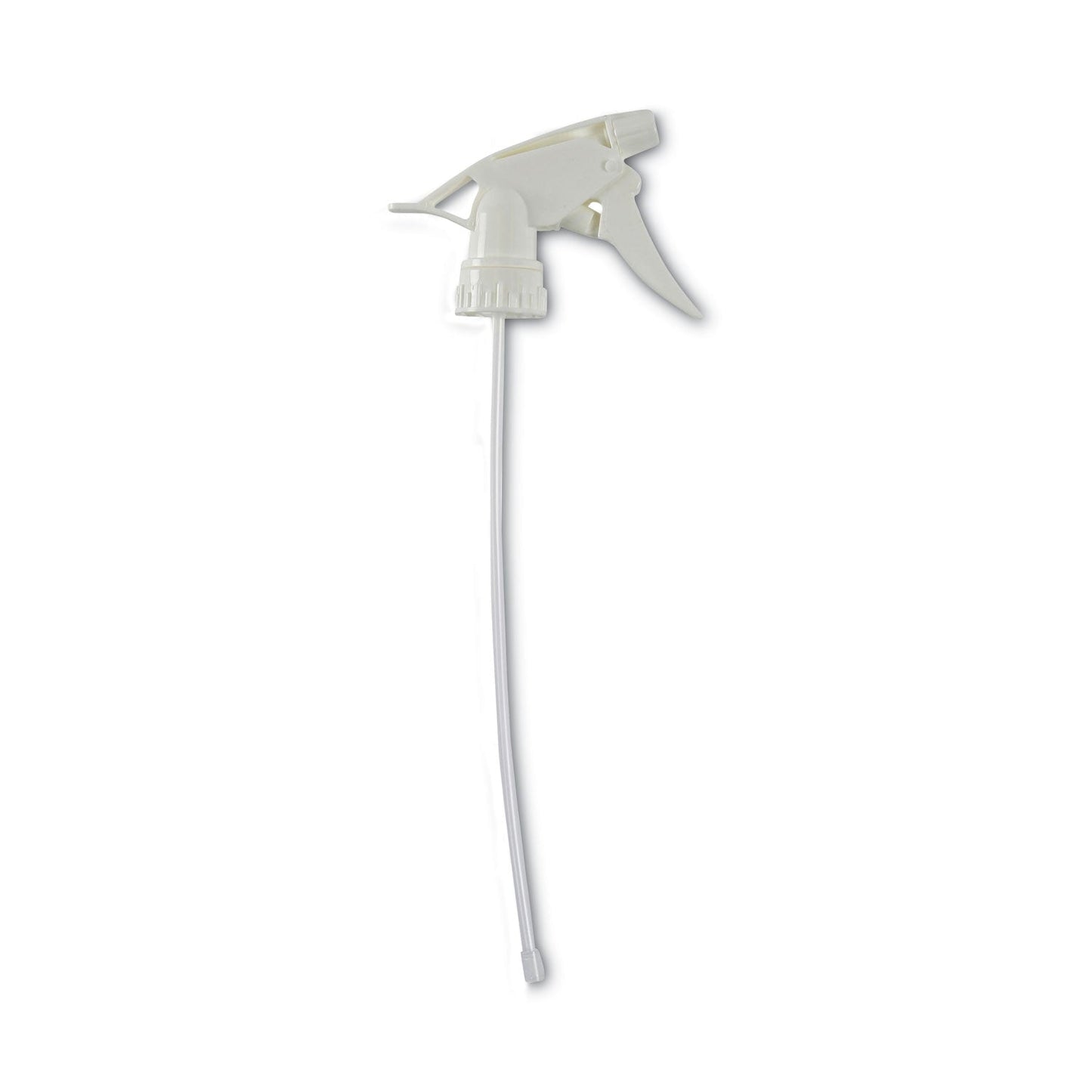 Boardwalk Trigger Sprayer 300ES, 9.5" Tube, Fits oz Bottles, White, 24/Carton