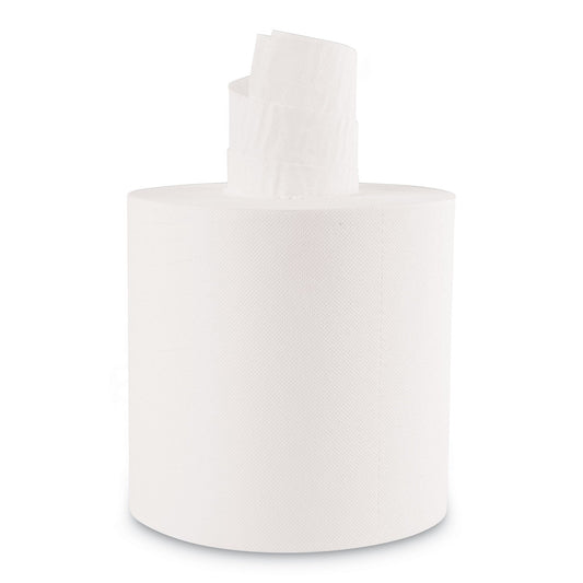 Boardwalk Center-Pull Roll Towels, 2-Ply, 7.6 x 8.9, White, 600/Roll, 6/Carton