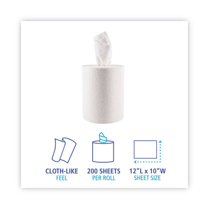 Boardwalk DRC Wipers, Centerpull, 10 x 12, White, 200/Carton