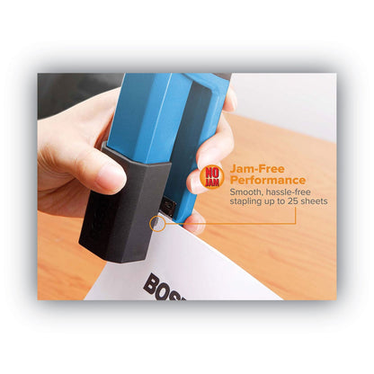 Bostitch Epic Stapler, 25-Sheet Capacity, Blue