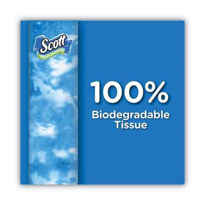 Scott Rapid-Dissolving Toilet Paper, Bath Tissue, Septic Safe, 1-Ply, White, 231 Sheets/Roll, 4/Rolls/Pack, 12 Packs/Carton