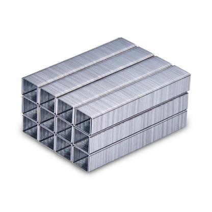 Bostitch Heavy-Duty Premium Staples, 0.38" Leg, 0.5" Crown, Steel, 5,000/Box