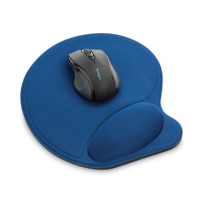 Kensington Wrist Pillow Extra-Cushioned Mouse Support, 7.9 x 10.9, Blue