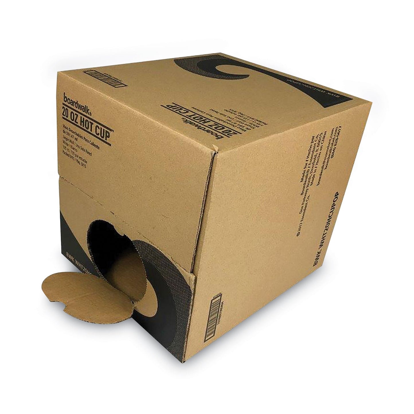 Boardwalk Convenience Pack Paper Hot Cups, 20 oz, Deerfield Print, 9 Cups/Sleeve, 15 Sleeves/Carton
