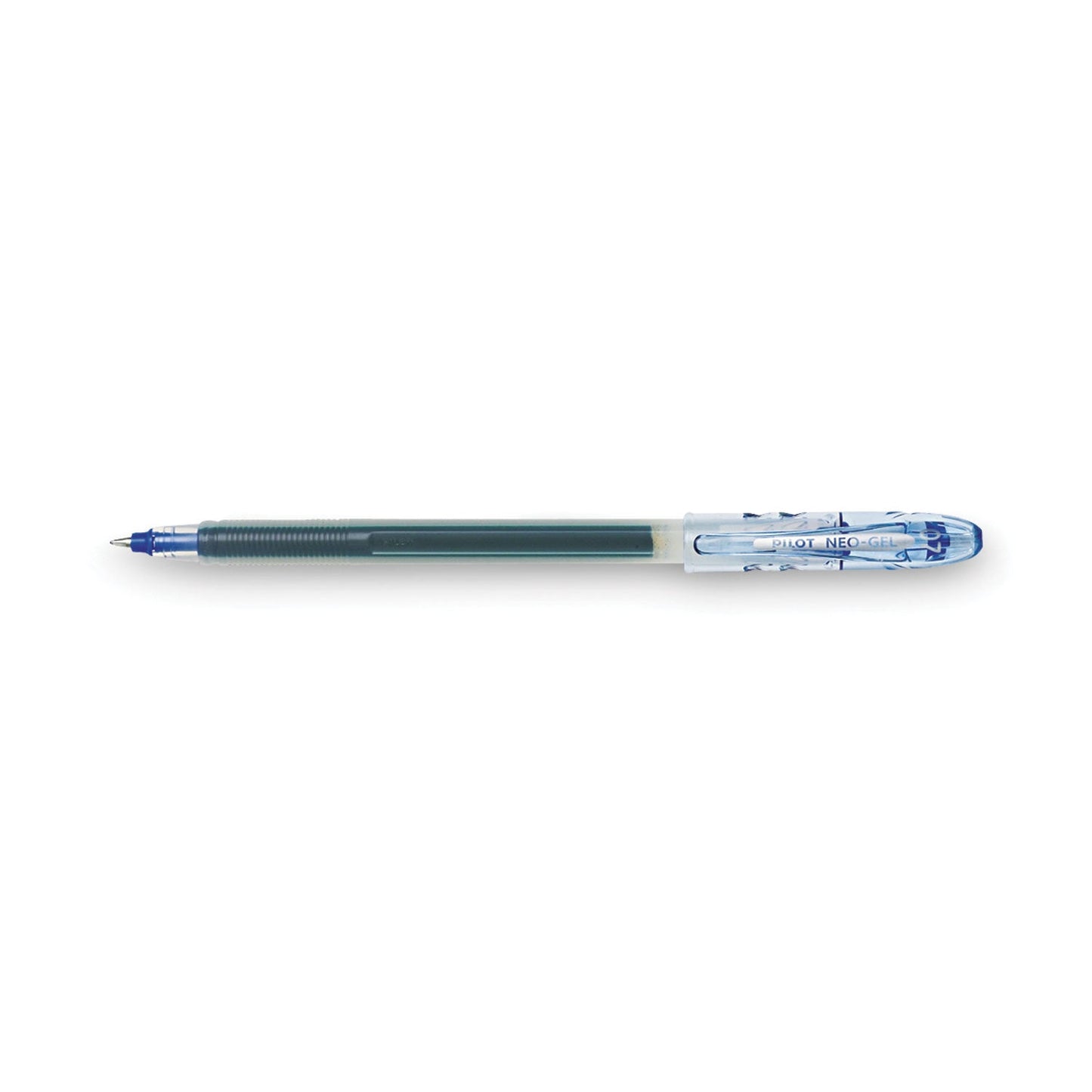 Pilot Neo-Gel Gel Pen, Stick, Fine 0.7 mm, Blue Ink, Blue Barrel, Dozen