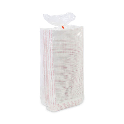 Boardwalk Paper Food Baskets, 3 lb Capacity, Red/White, 500/Carton