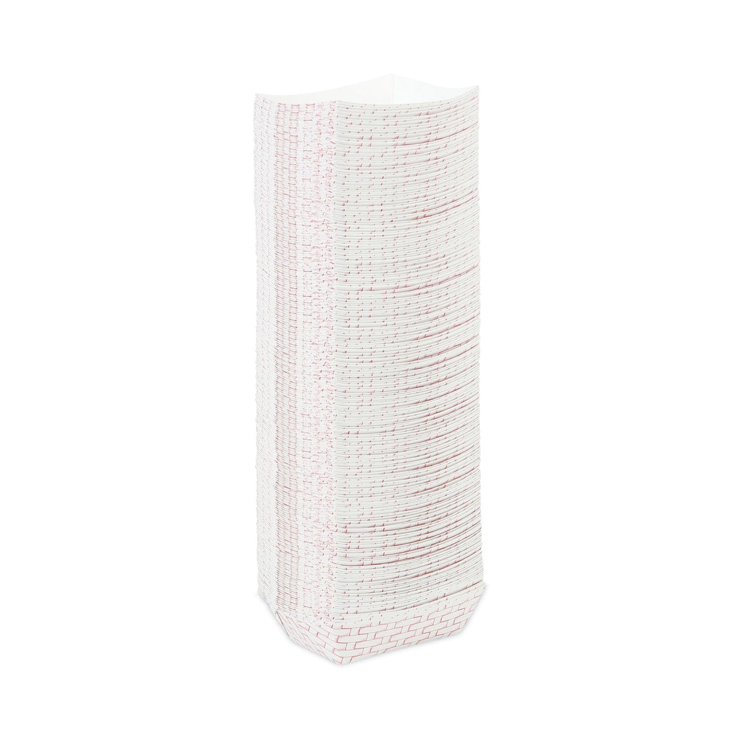 Boardwalk Paper Food Baskets, 0.5 lb Capacity, Red/White, 1,000/Carton