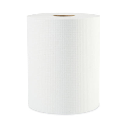 Boardwalk Hardwound Paper Towels, 1-Ply, 8" x 600 ft, White, 2" Core, 12 Rolls/Carton