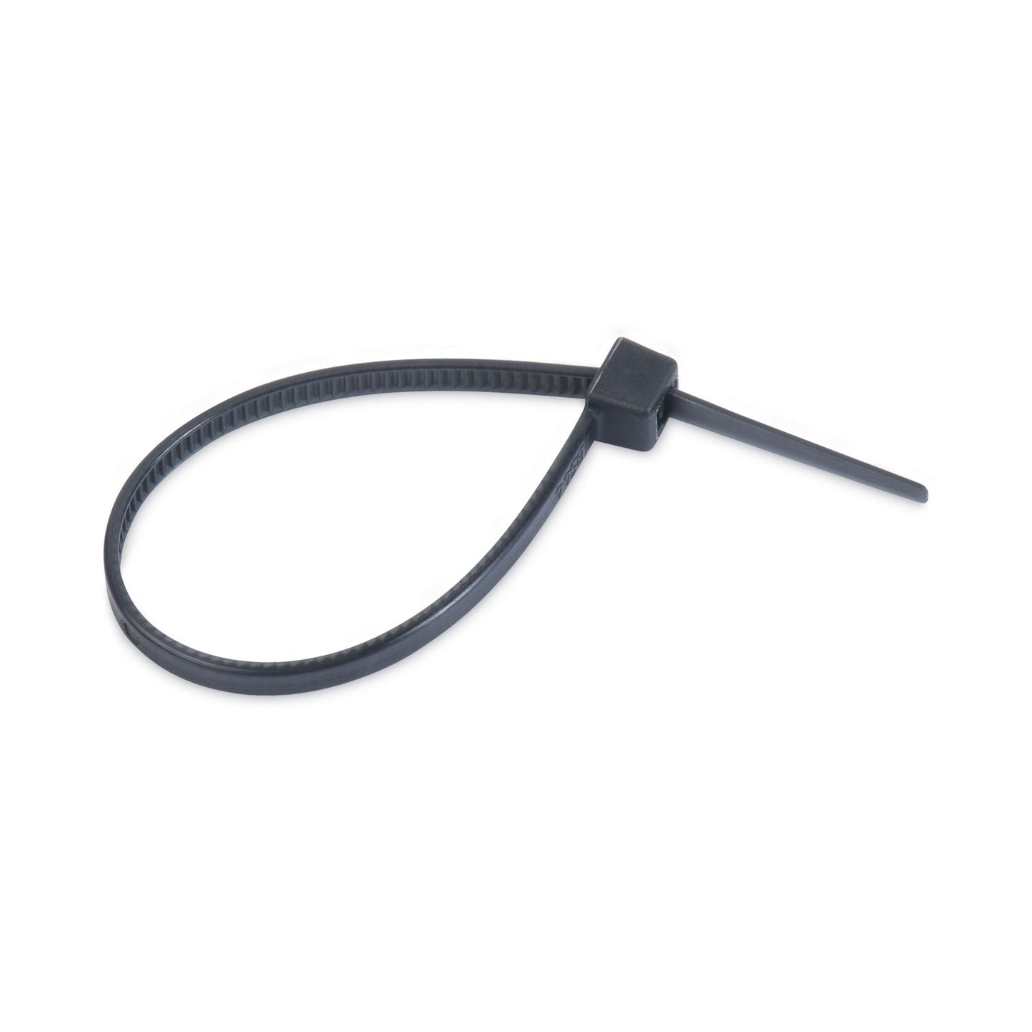 Tatco Nylon Cable Ties, 4 x 0.06, 18 lb, Black, 1,000/Pack