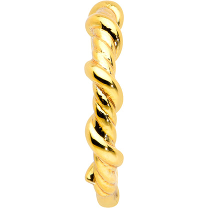 20G 5/16 Gold Tone Wicked Wire Seamless Nose Hoop