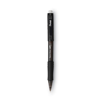 Pentel Twist-Erase EXPRESS Mechanical Pencil, 0.5 mm, HB (#2.5), Black Lead, Black Barrel, Dozen