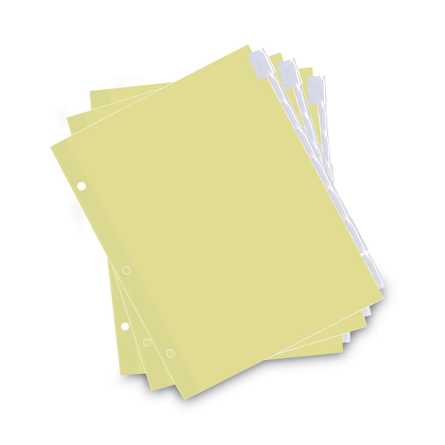 Universal Insertable Tab Index, 8-Tab, 11 x 8.5, Buff, Clear Tabs, 6 Sets