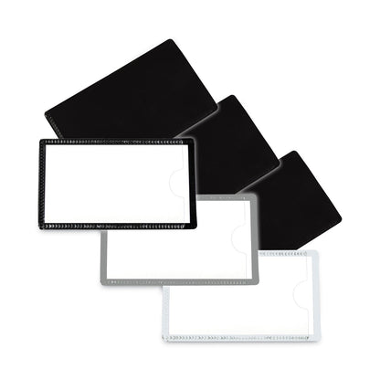 C-Line Slap-Stick Magnetic Label Holders, Side Load, 4.25 x 2.5, Black, 10/Pack