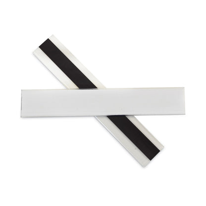 C-Line HOL-DEX Magnetic Shelf/Bin Label Holders, Side Load, 1 x 6, Clear, 10/Box