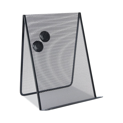 Universal Metal Mesh Document Holder Free Standing, 35 Sheet Capacity, Metal, Black