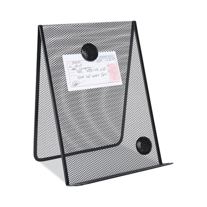 Universal Metal Mesh Document Holder Free Standing, 35 Sheet Capacity, Metal, Black