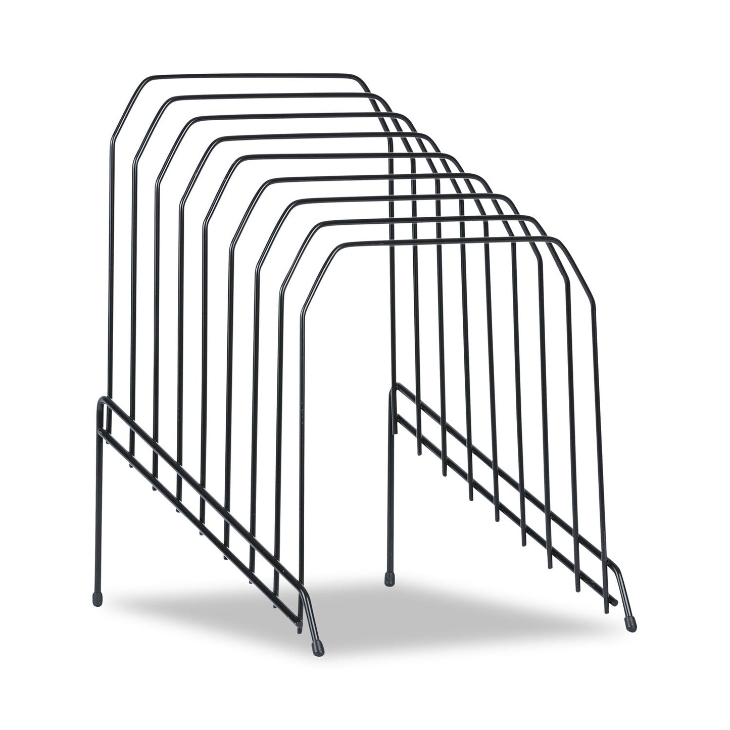 Universal Wire Tiered File Sorter, 8 Sections, Letter to Legal Size Files, 8" x 10.5" x 12.5", Black