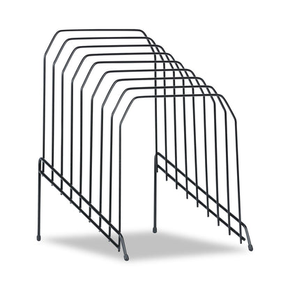 Universal Wire Tiered File Sorter, 8 Sections, Letter to Legal Size Files, 8" x 10.5" x 12.5", Black