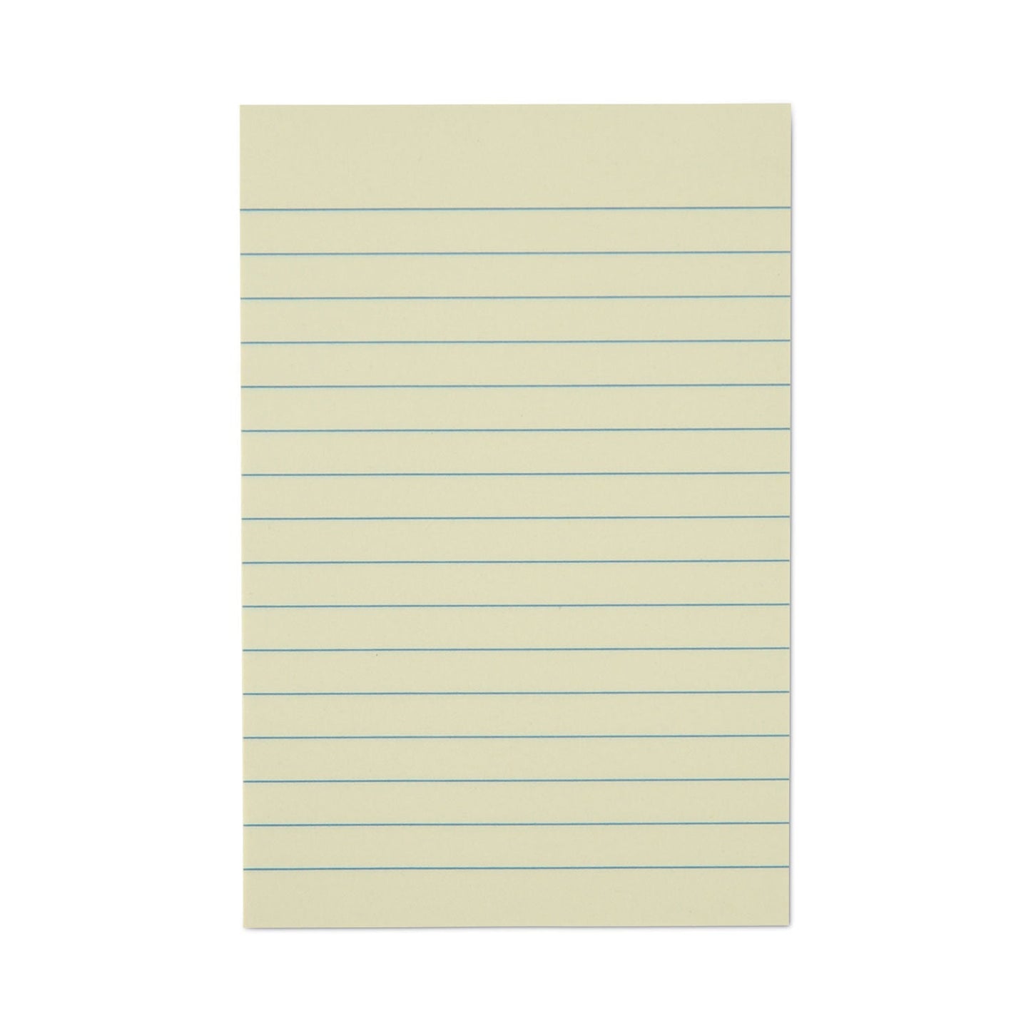 Universal Recycled Self-Stick Note Pads, Note Ruled, 4" x 6", Yellow, 100 Sheets/Pad, 12 Pads/Pack