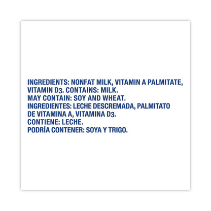 Carnation Instant Nonfat Dry Milk, Unsweetened, 22.75 oz Canister, 4/Carton