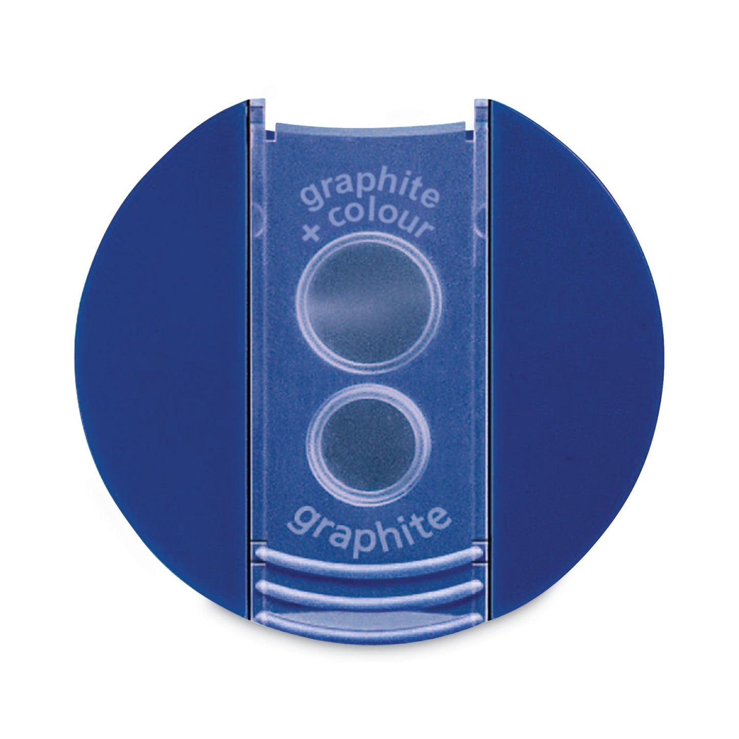 Staedtler Handheld Manual Double-Hole Plastic Sharpener, 1.57 x 1.65 x 2.2, Blue/Silver, 6/Box