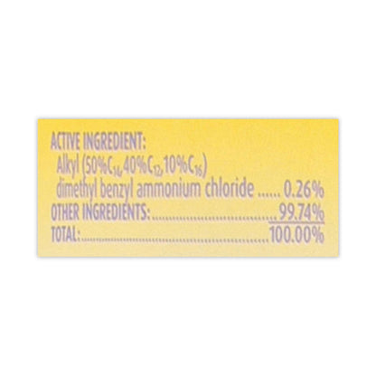 LYSOL Dual Action Disinfecting Wipes, 7 x 7.5, Citrus, White/Purple, 35/Canister, 12 Canisters/Carton
