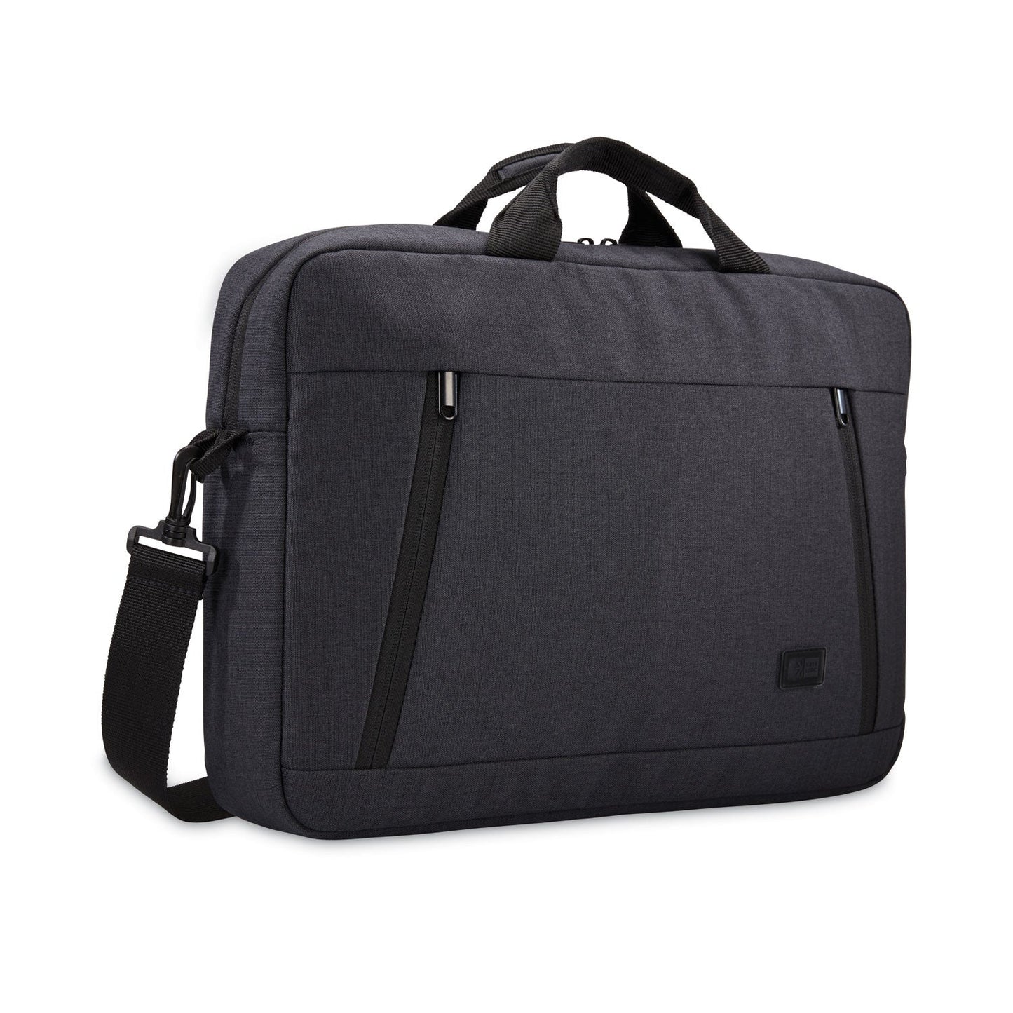 Case Logic Huxton 15.6" Laptop Attache, Fits Devices Up to 15.6", Polyester, 16.3 x 2.8 x 12.4, Black