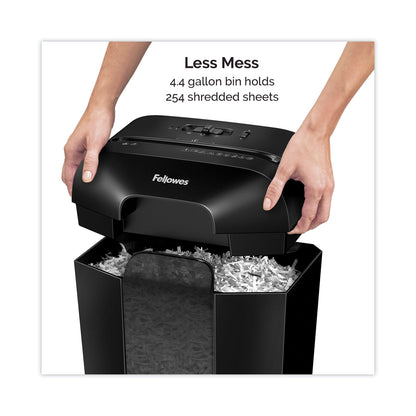 Fellowes Powershred LX45 Cross-Cut Shredder, 8 Manual Sheet Capacity