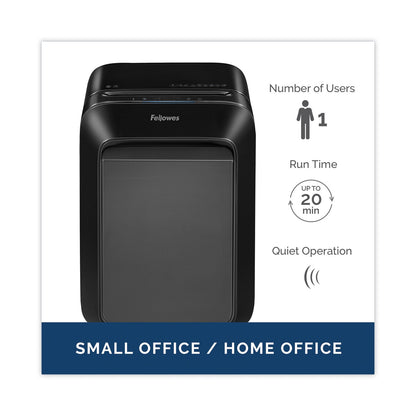Fellowes Powershred LX180 Cross-Cut Shredder, 16 Manual Sheet Capacity