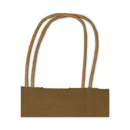 Prime Time Packaging Kraft Paper Bags, Jr. Mart, 13 x 7 x 13, Natural, 250/Carton