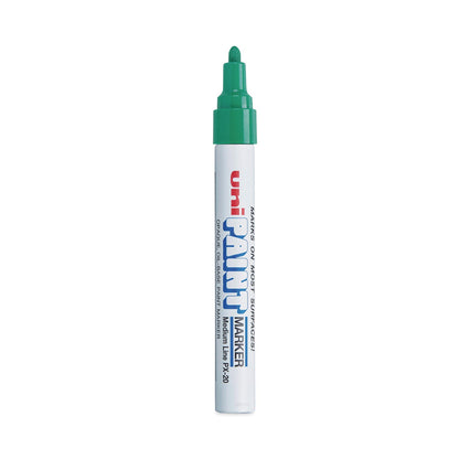 uni Permanent Marker, Medium Bullet Tip, Green