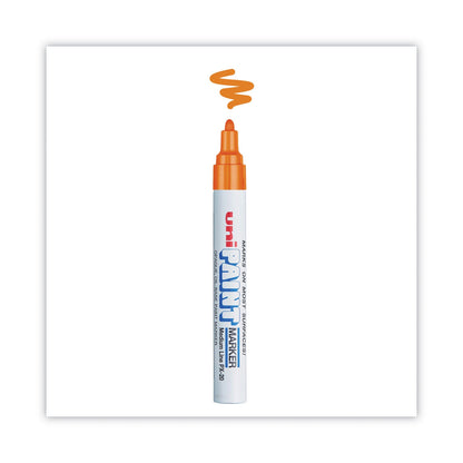 uni Permanent Marker, Medium Bullet Tip, Orange