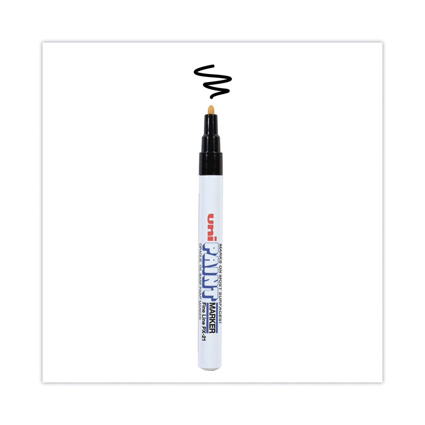 uni Permanent Marker, Fine Bullet Tip, Black