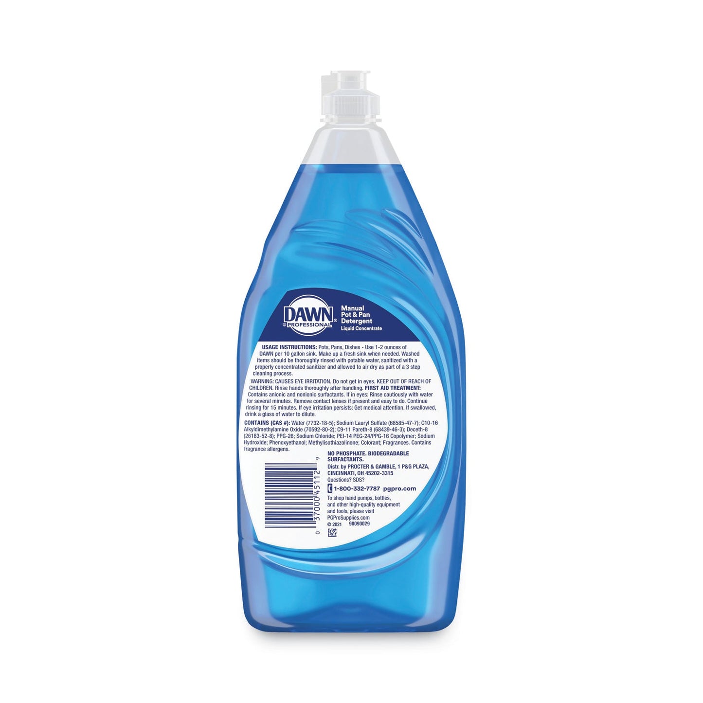 Dawn Manual Pot/Pan Dish Detergent, 38 oz Bottle, 8/Carton